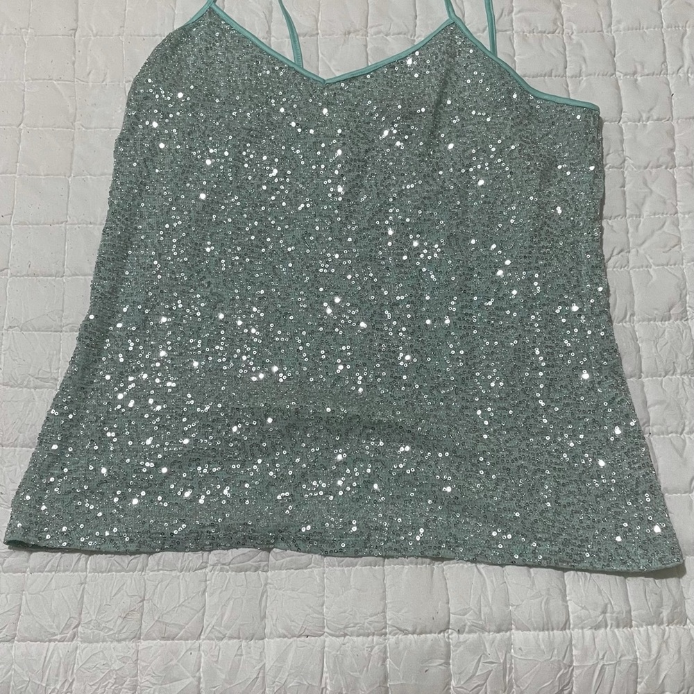 Express glitter tank top size S